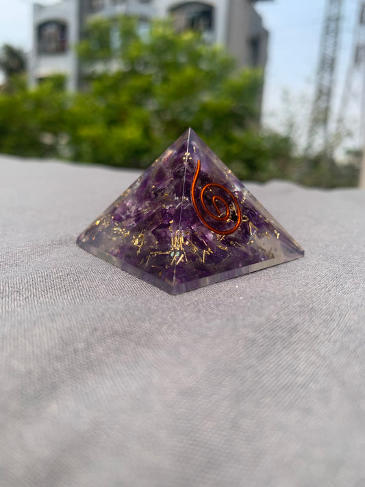 Amethyst pyramid