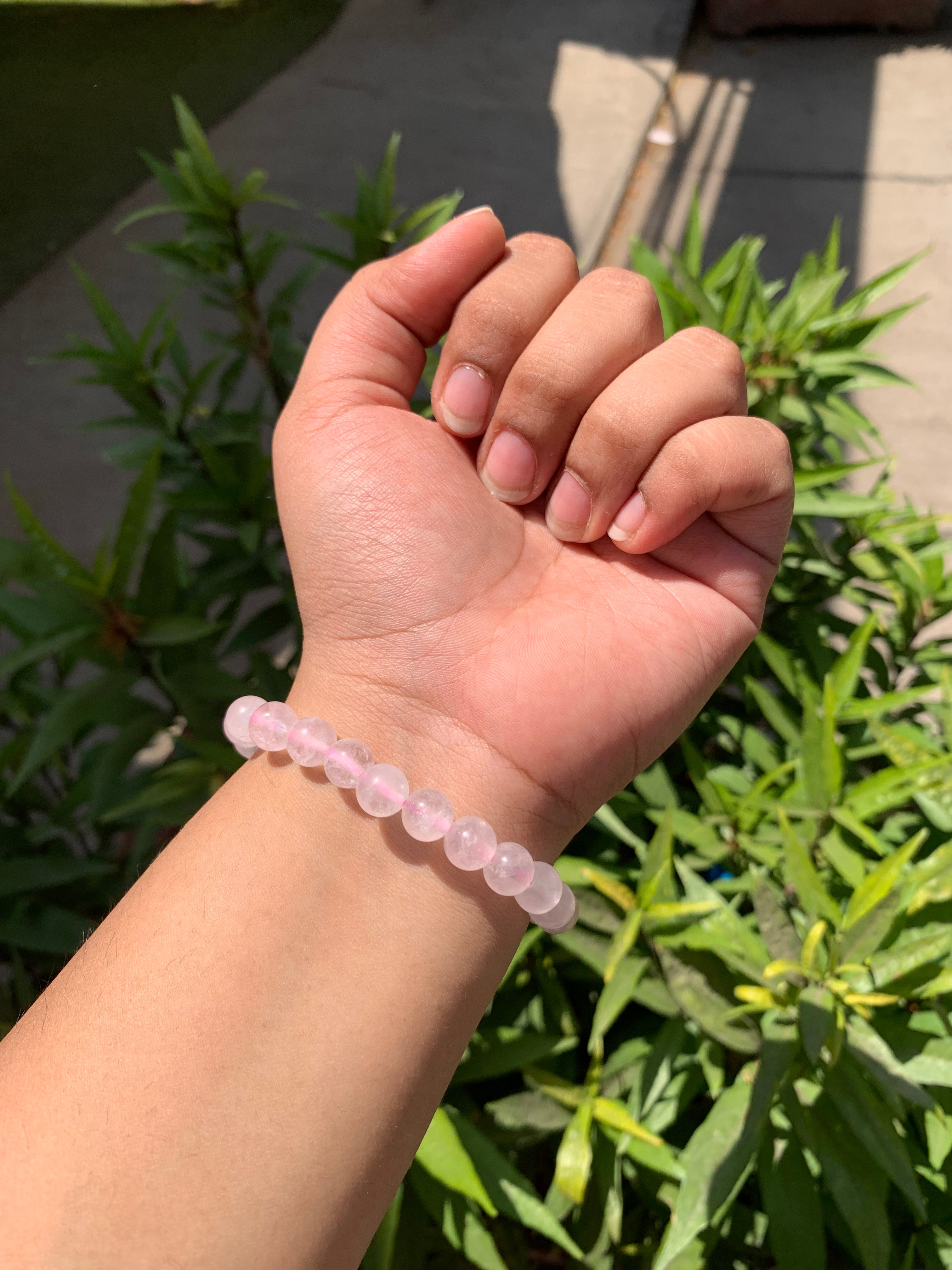 Rose quartz bracelet
