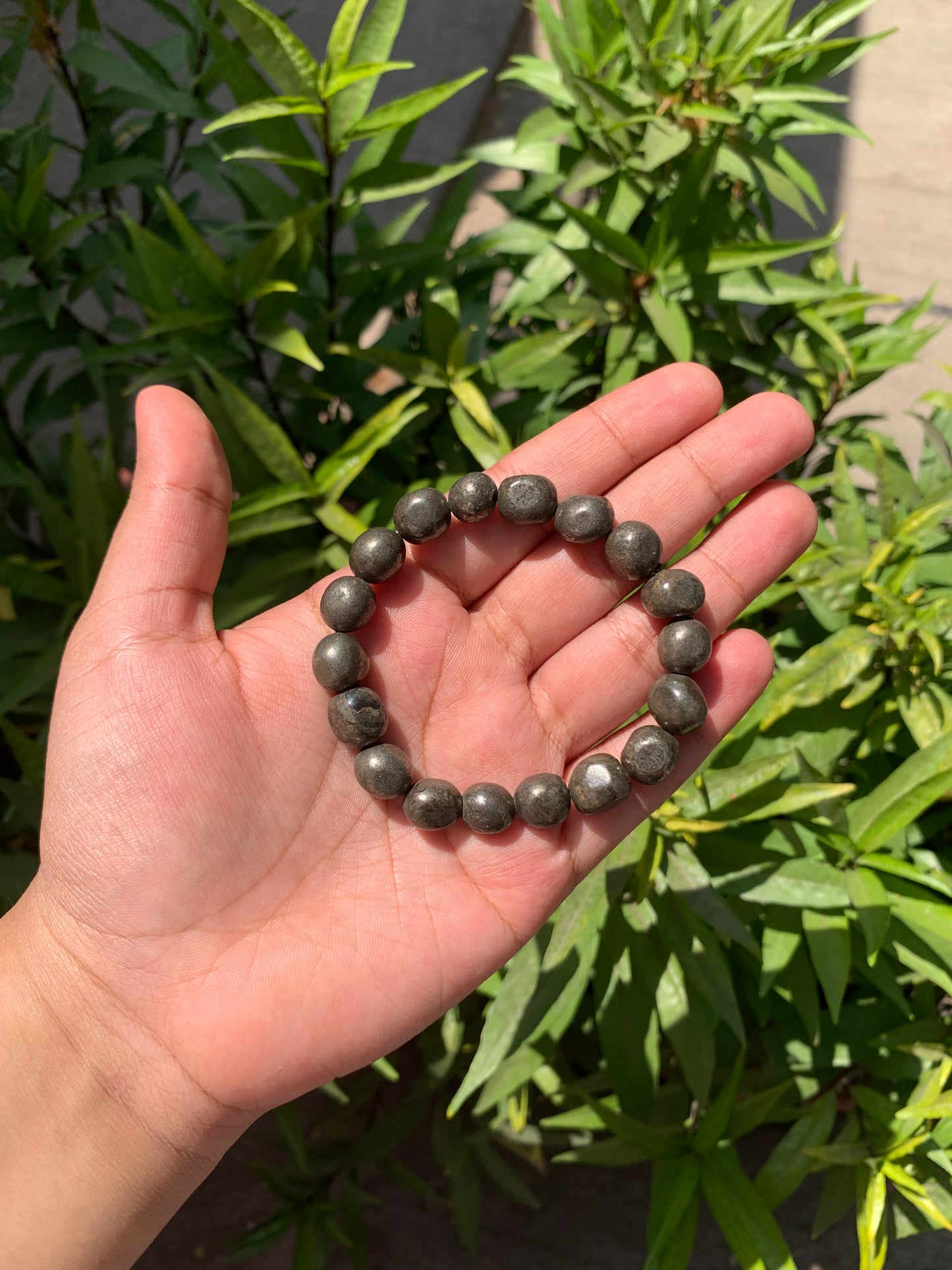 Premium pyrite bracelet