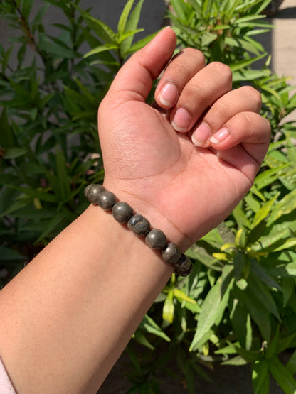 Premium pyrite bracelet
