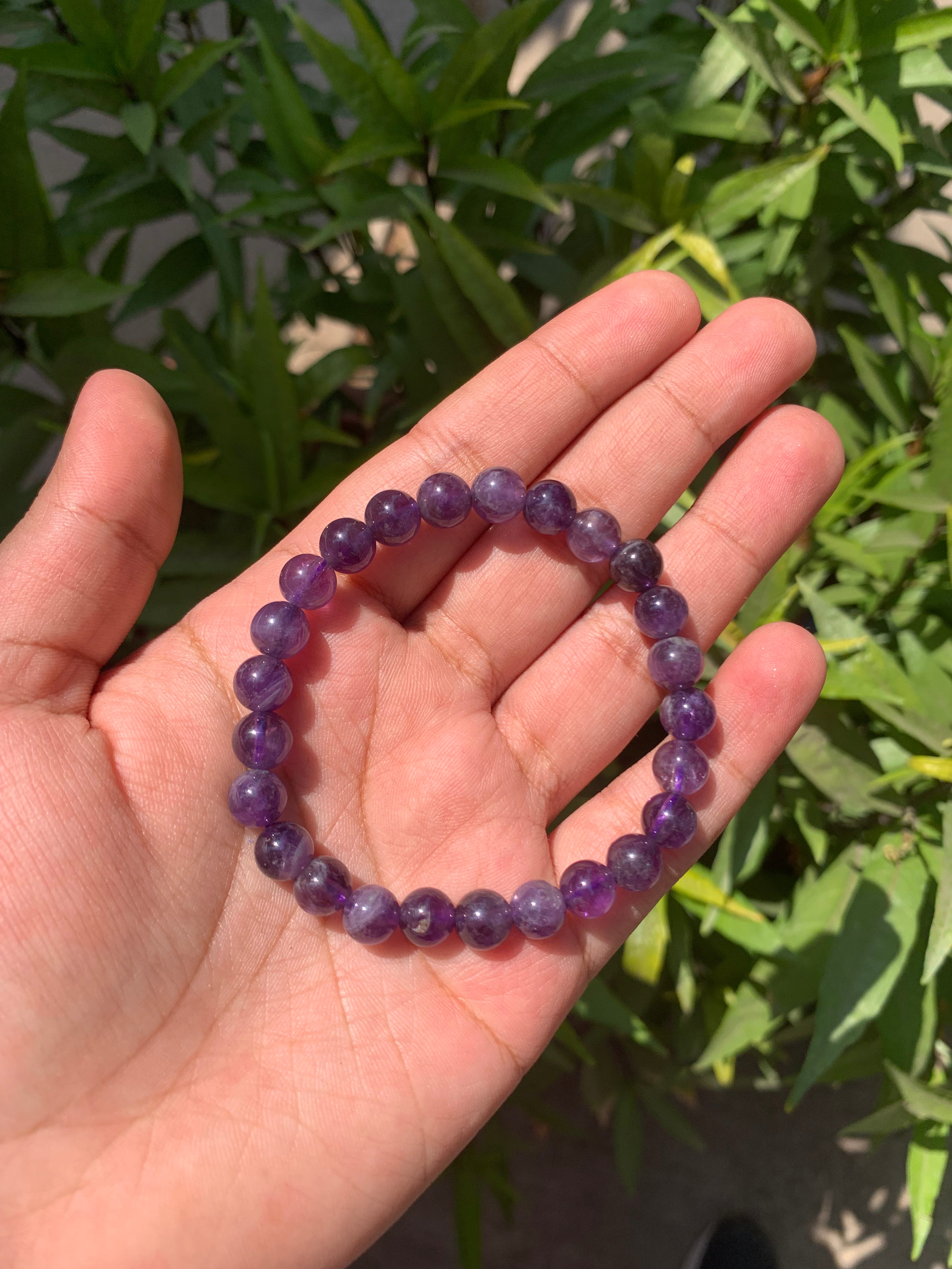 Amethyst bracelet (8mm)