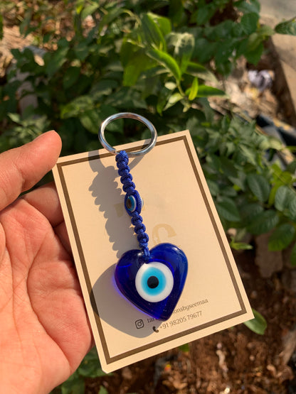 Evil eye protection keychain