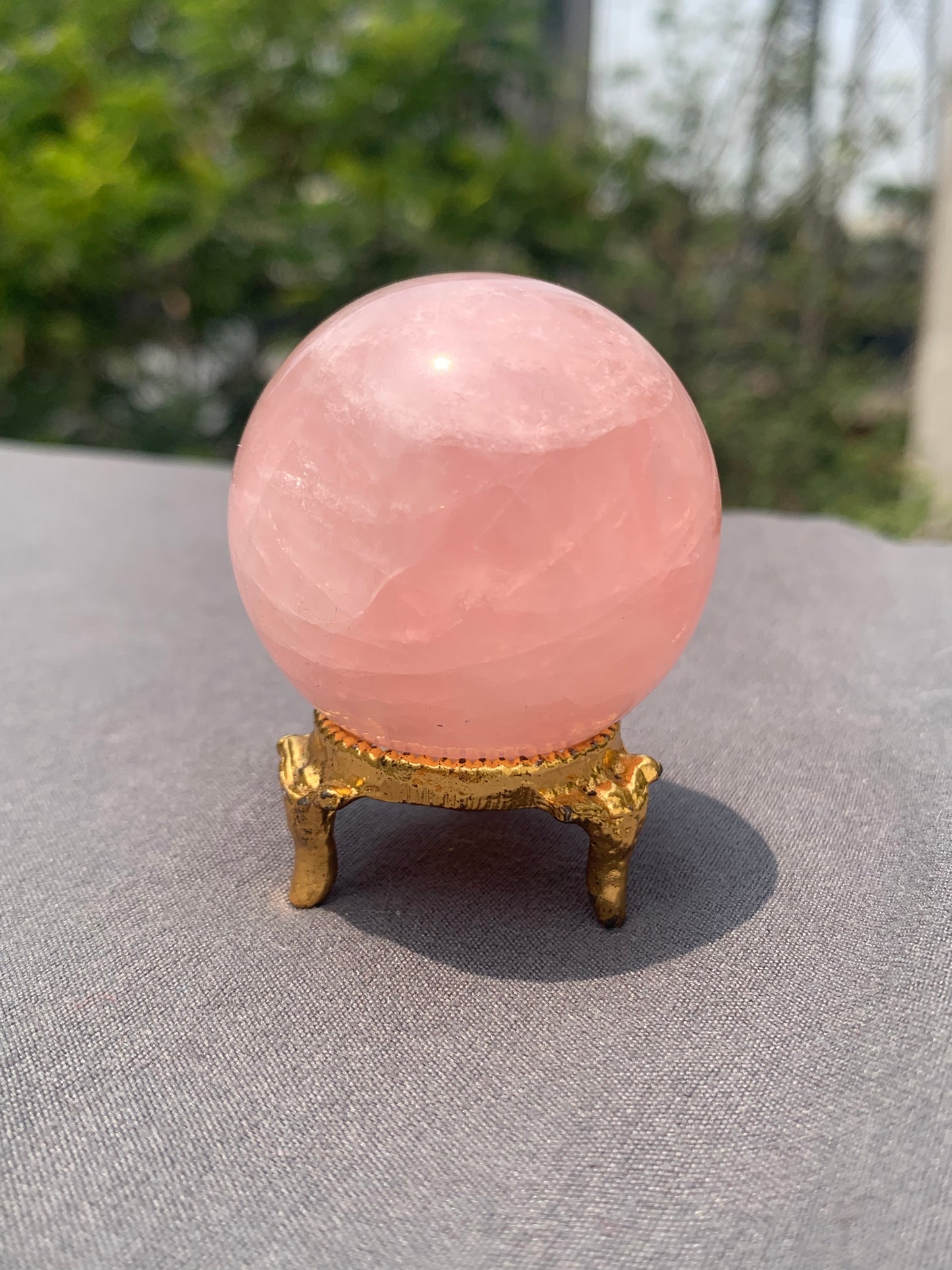 Rose Quartz Sphere with Stand