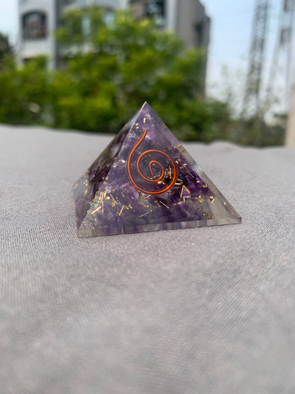 Amethyst pyramid
