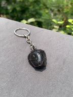 Black turmuline keychain