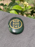 Green jade zibu coin
