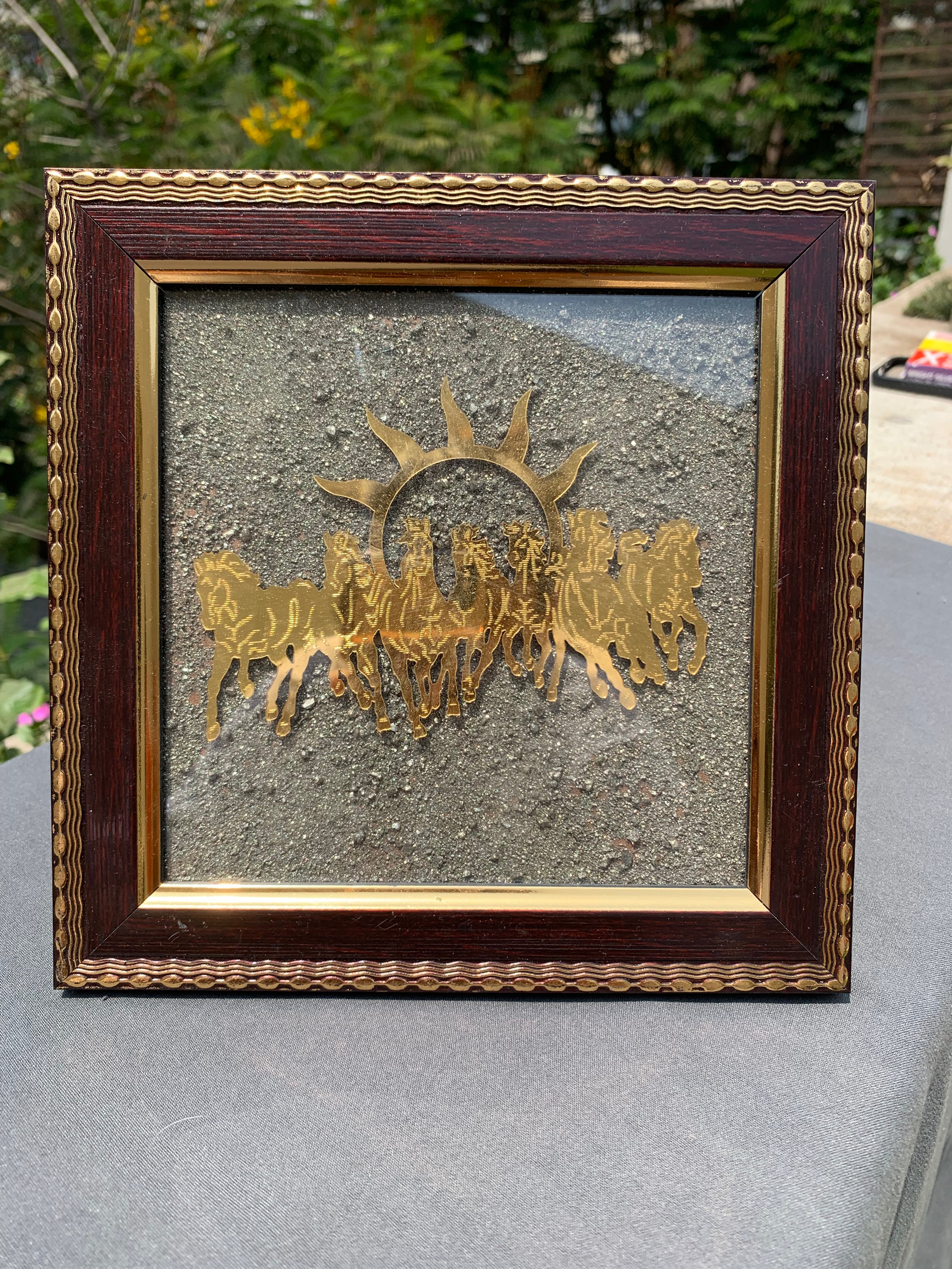Seven Horses Pyrite Frame Small