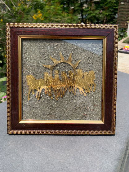 Seven Horses Pyrite Frame Small