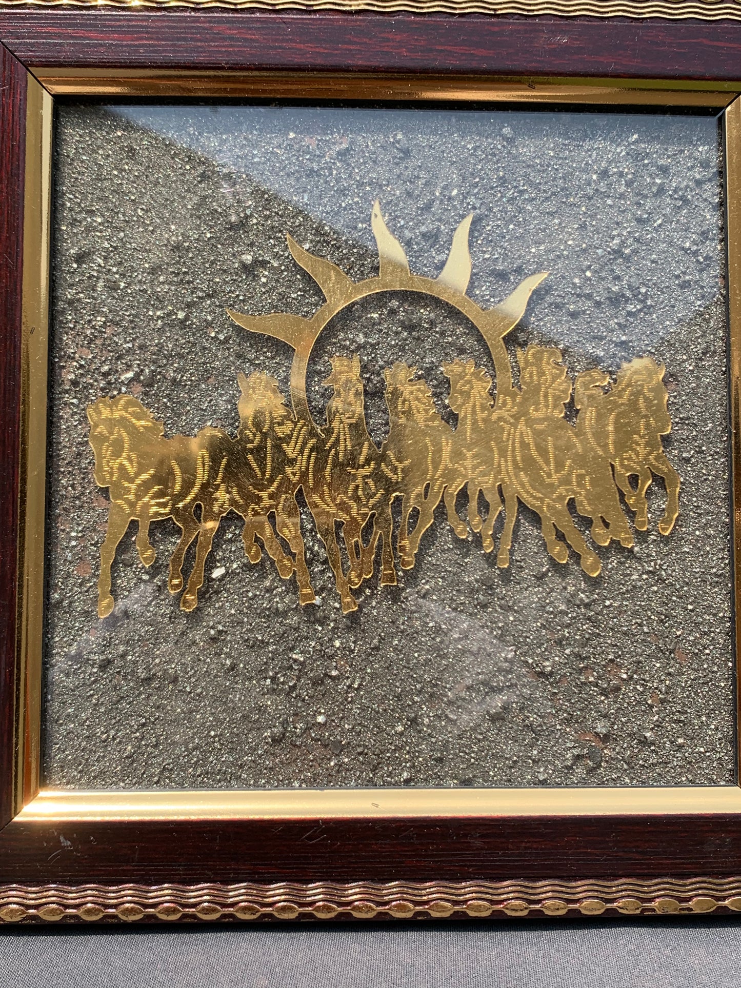 Seven Horses Pyrite Frame Small