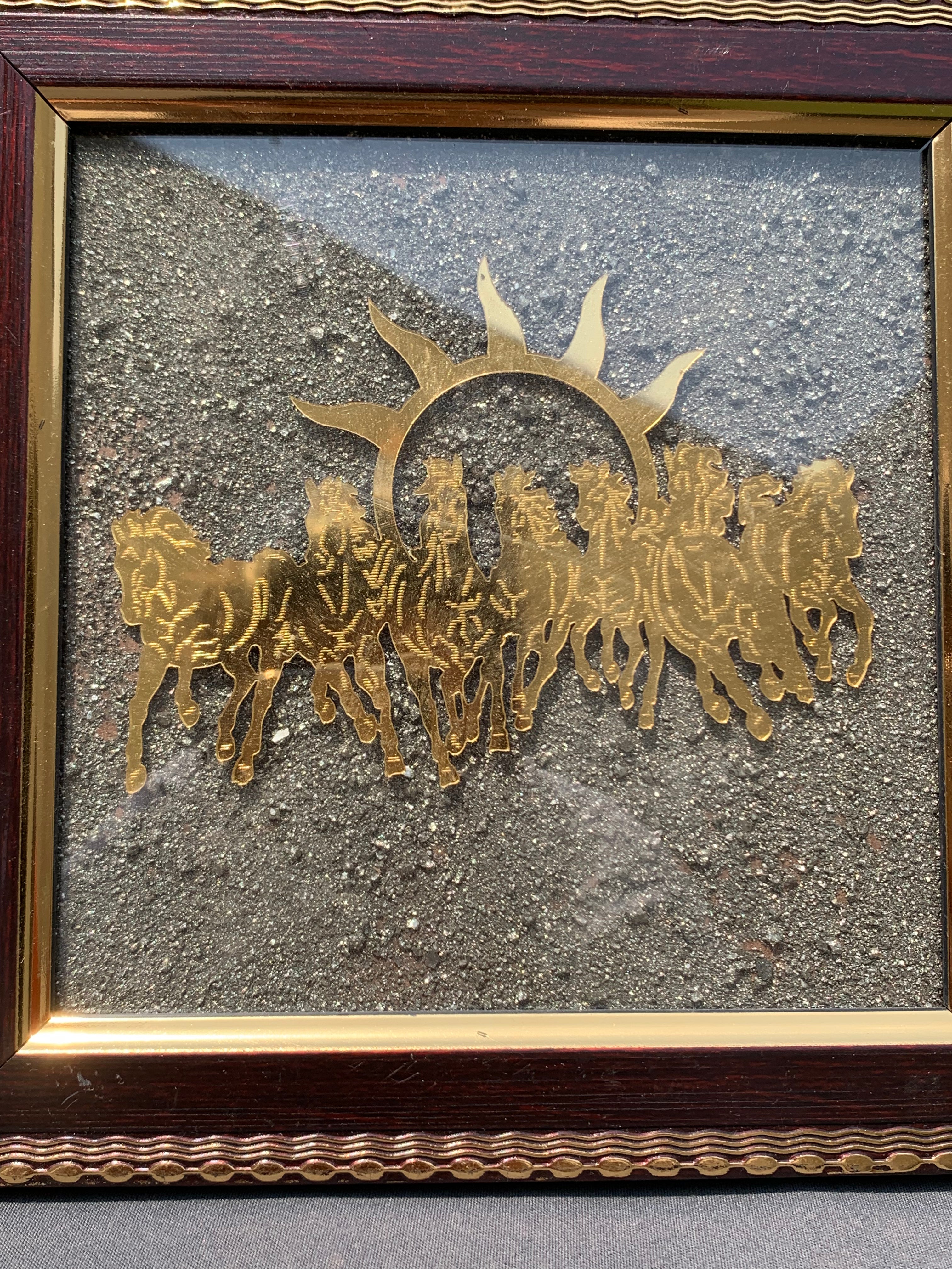 Seven Horses Pyrite Frame Small
