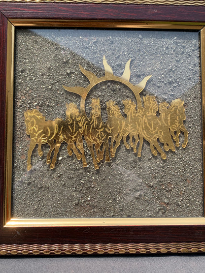 Seven Horses Pyrite Frame Small