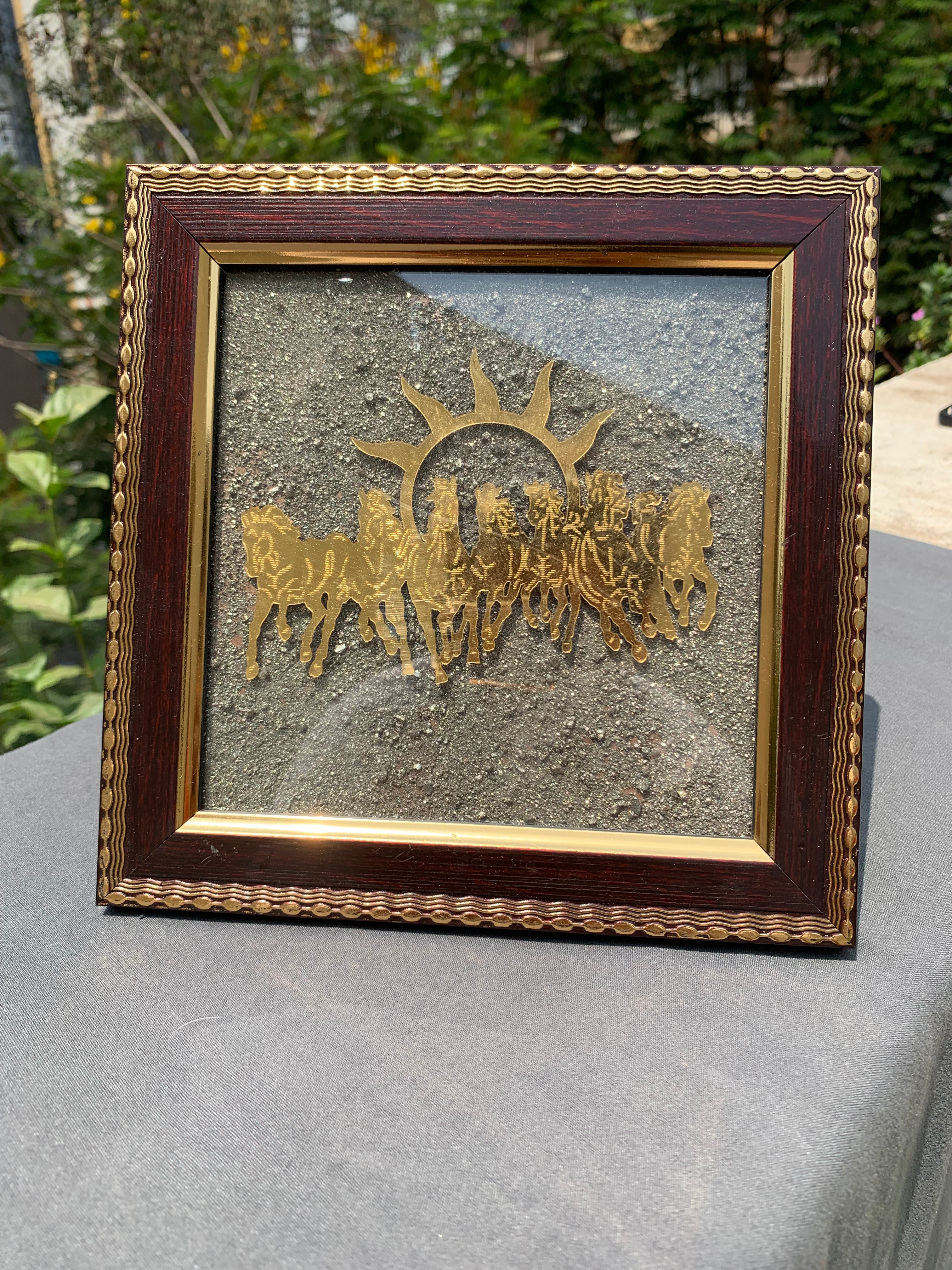 Seven Horses Pyrite Frame Small