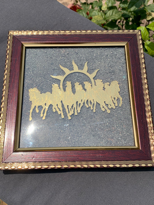 Seven Horses Pyrite Frame Small