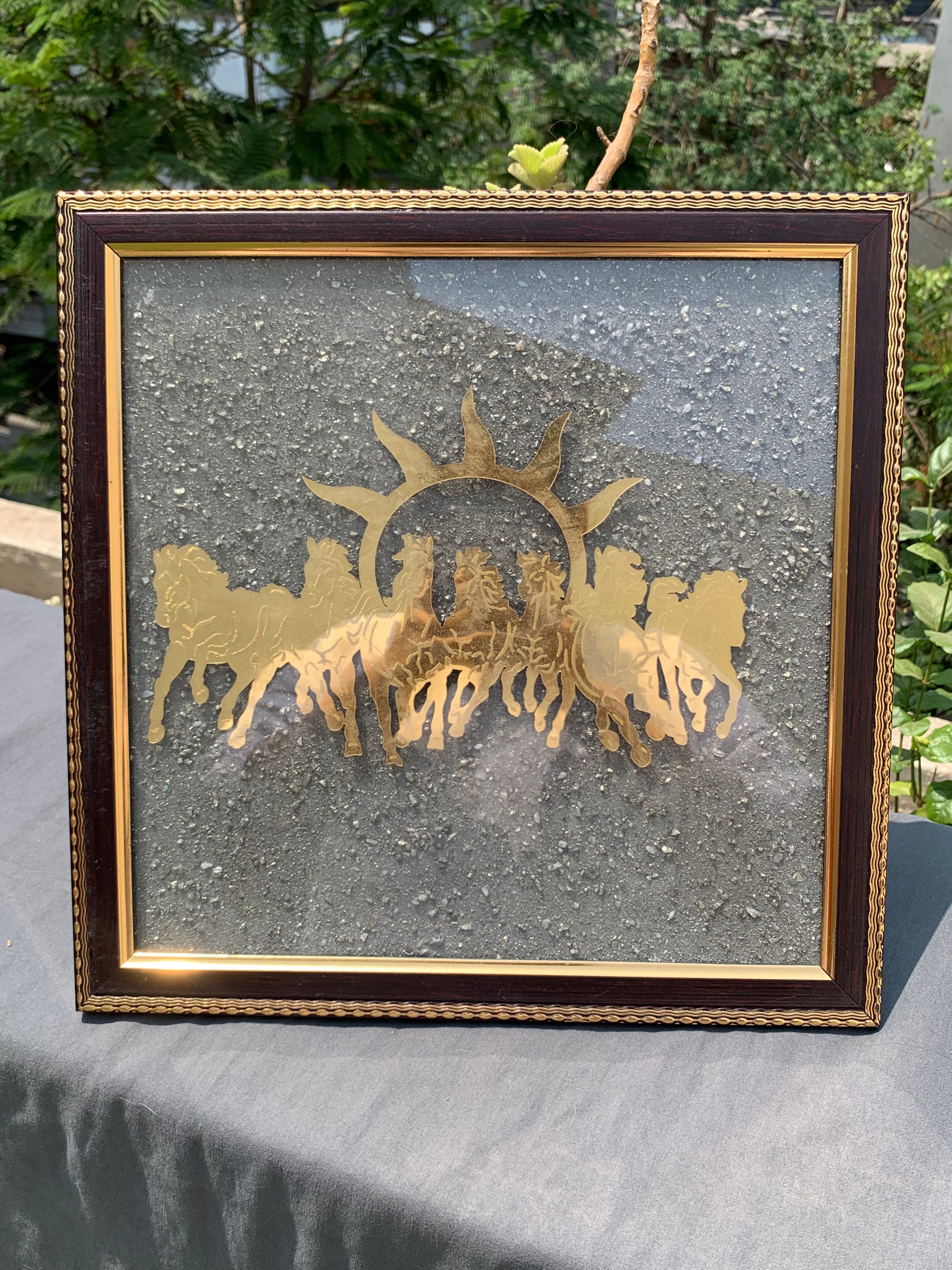 Seven Horses Pyrite Frame Big