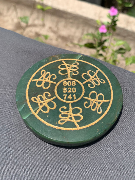 Jade Money Coaster