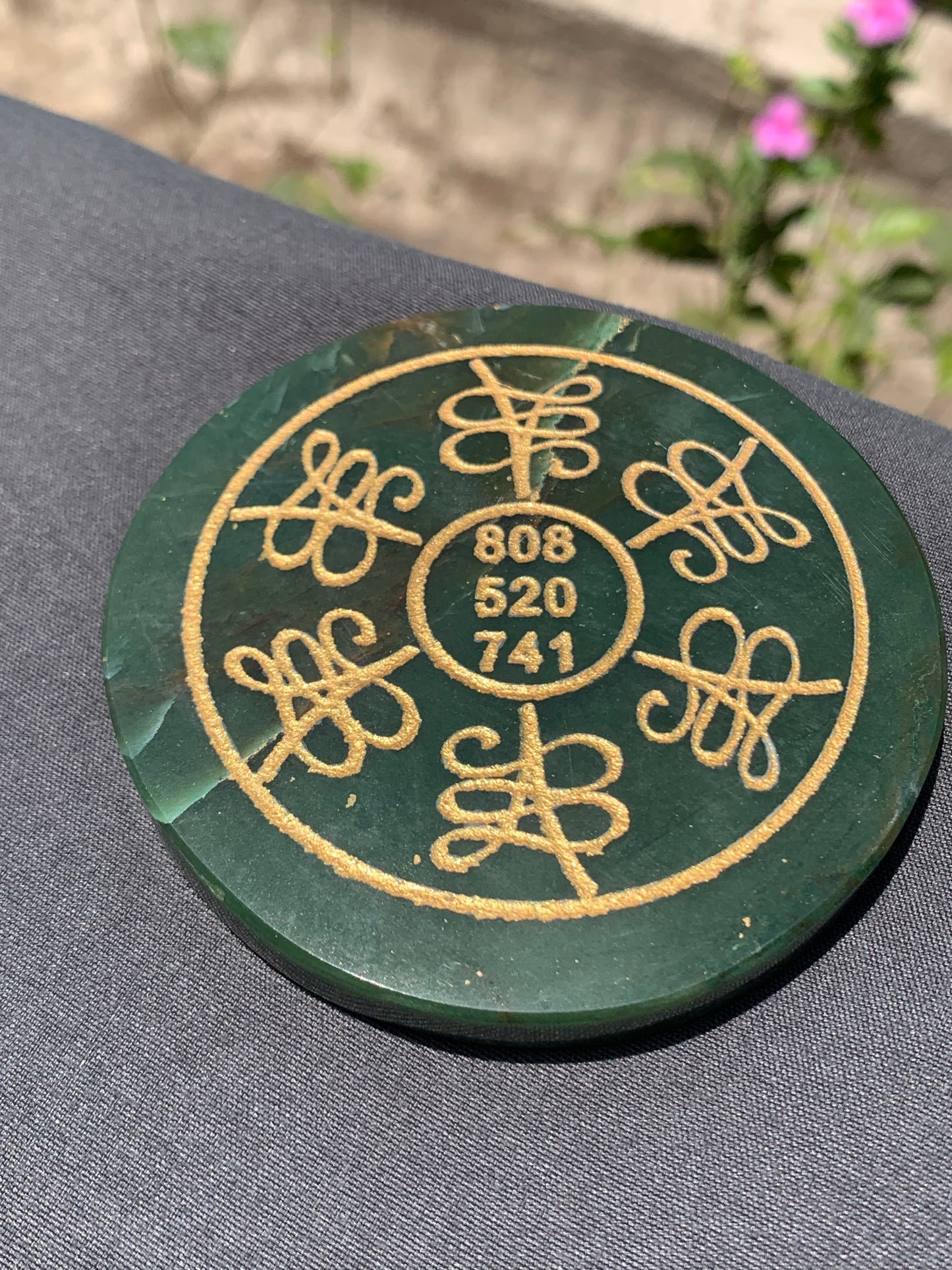 Jade Money Coaster