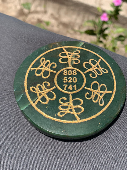 Jade Money Coaster