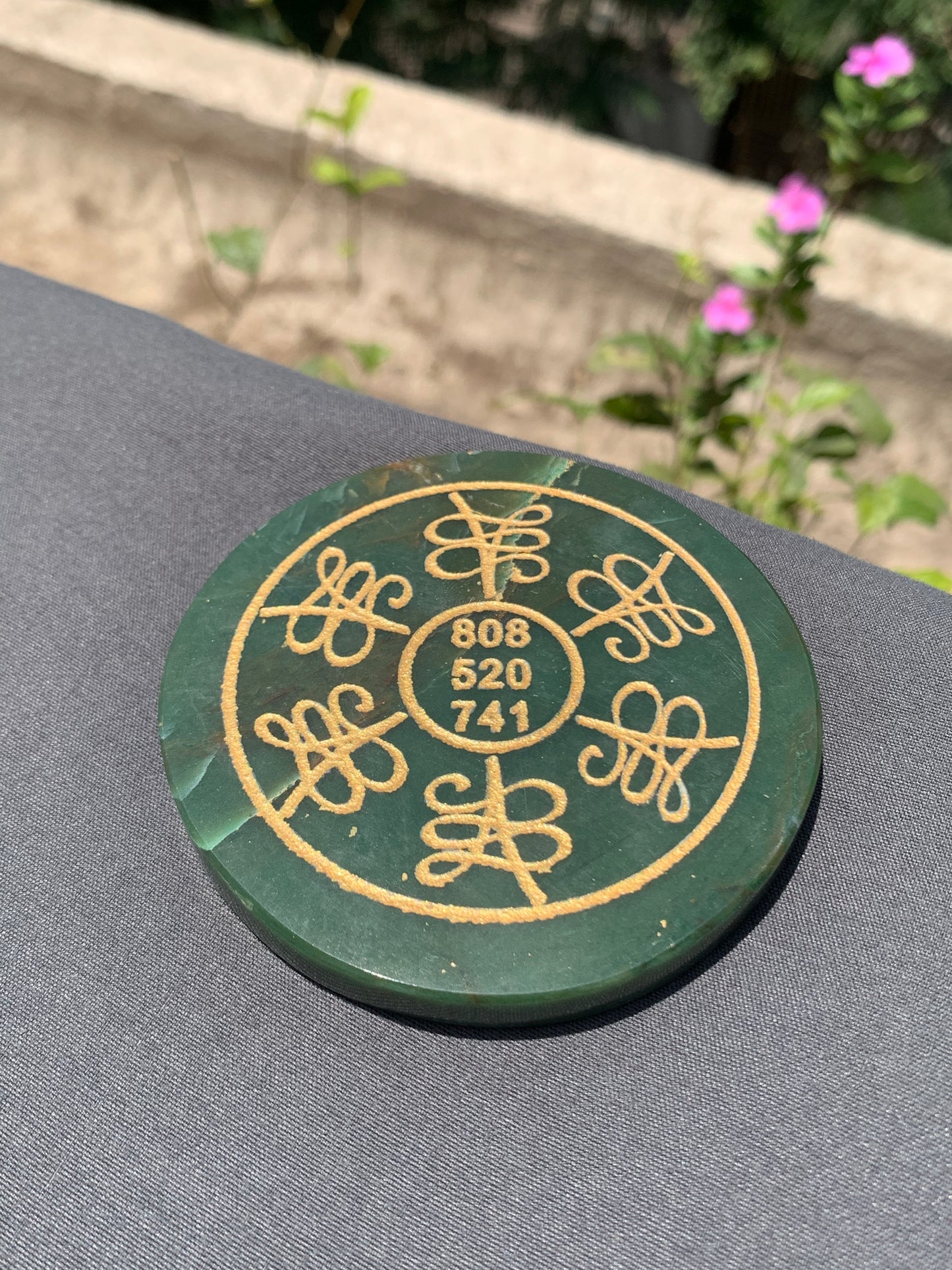 Jade Money Coaster