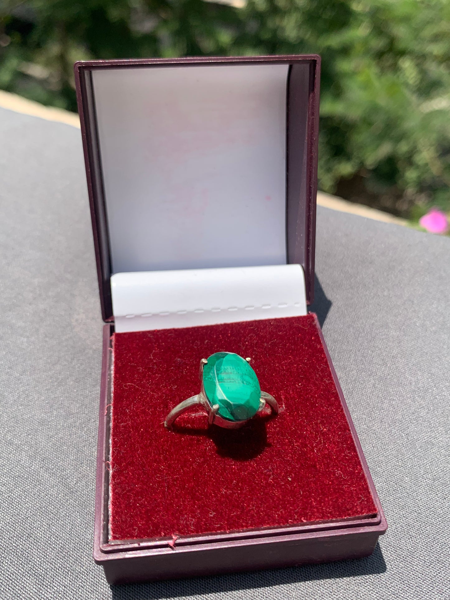 Malachite ring