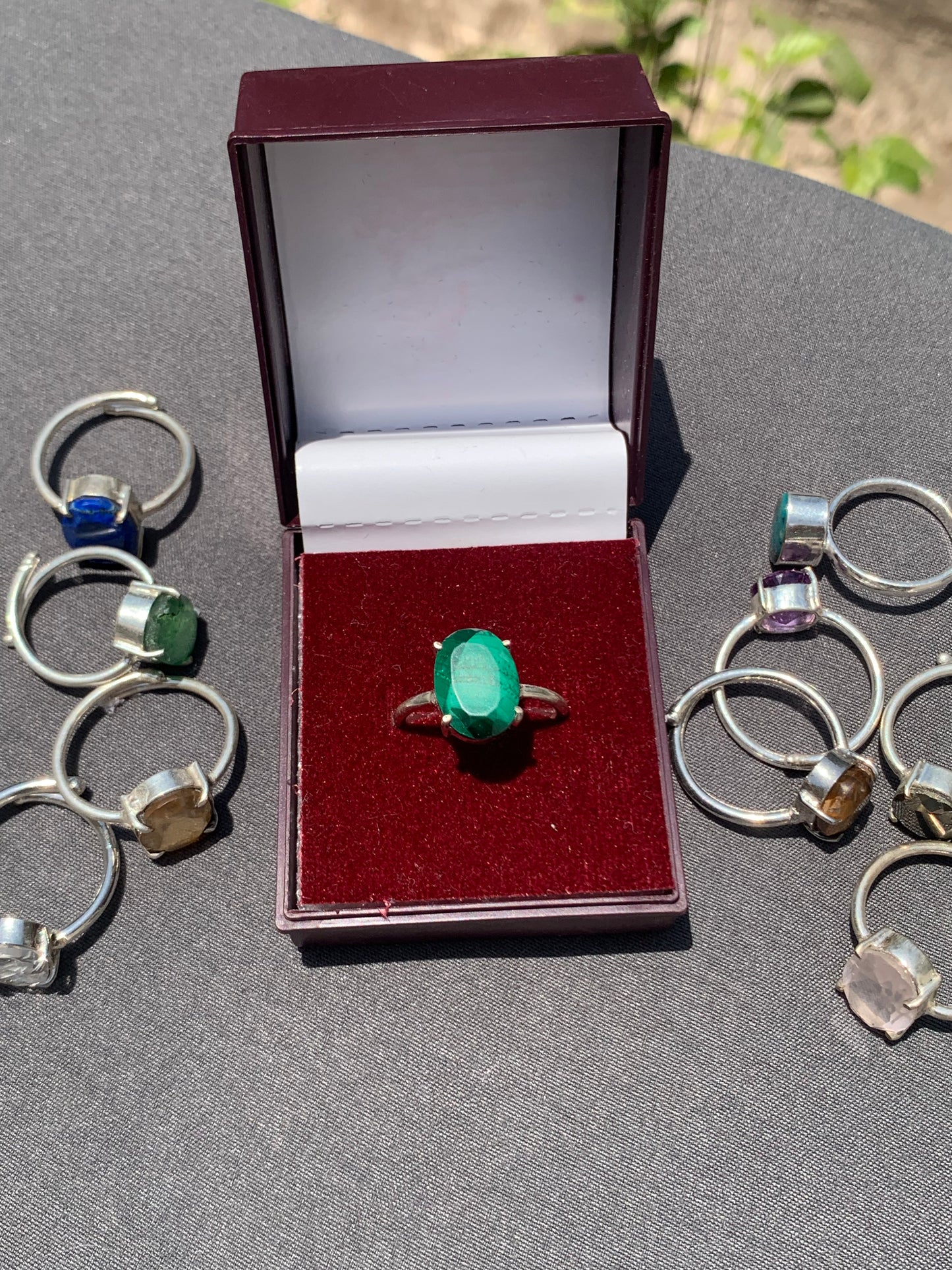 Malachite ring