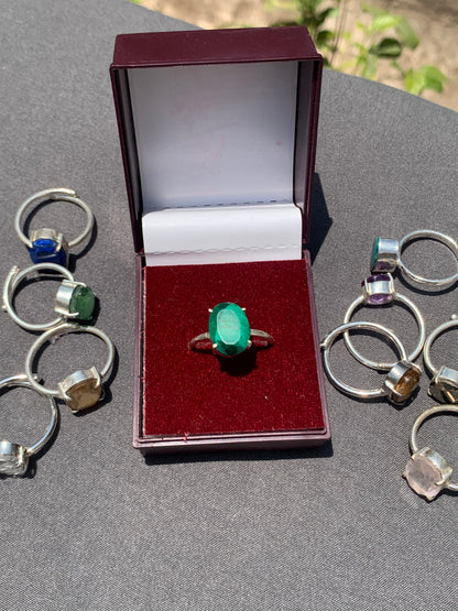 Malachite ring
