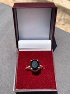Black turmuline ring