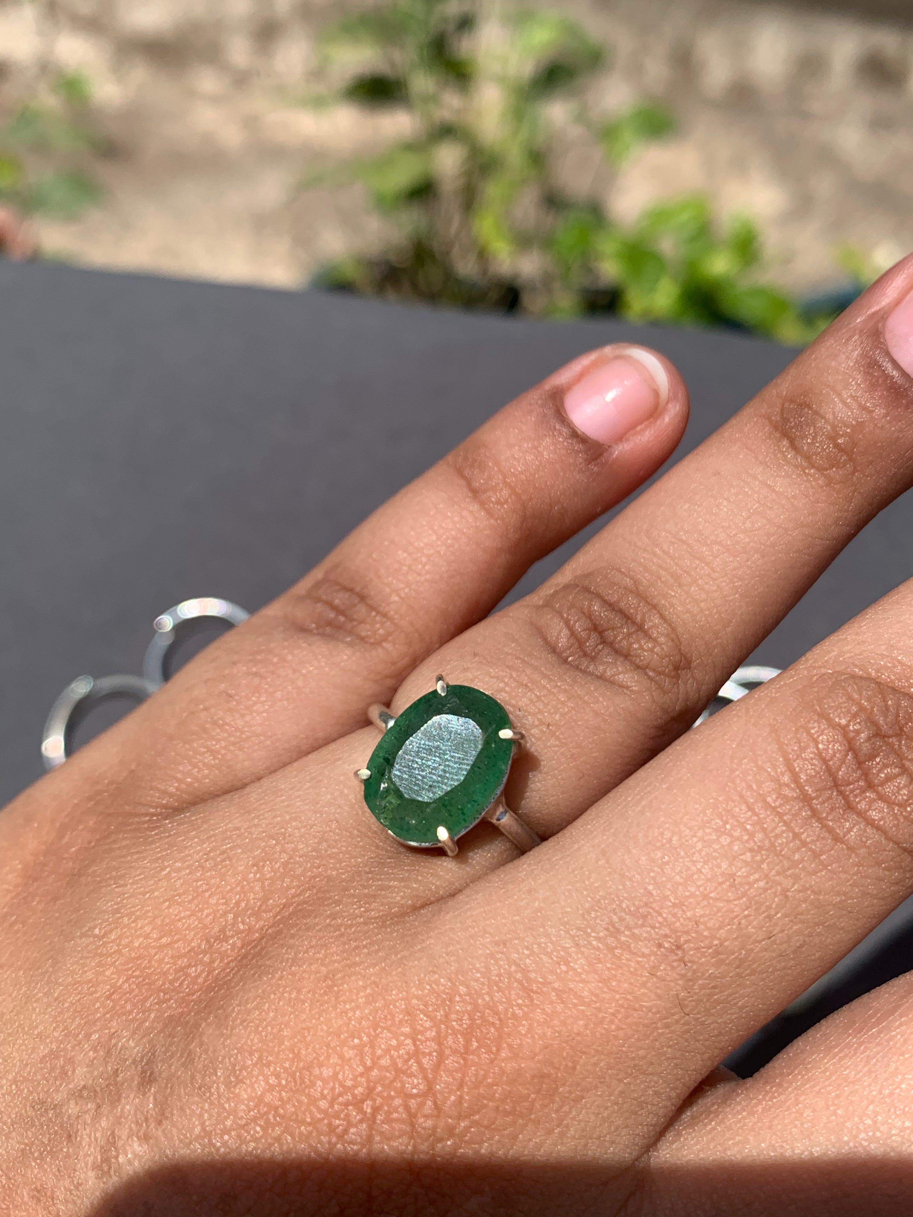 Green Aventurine ring
