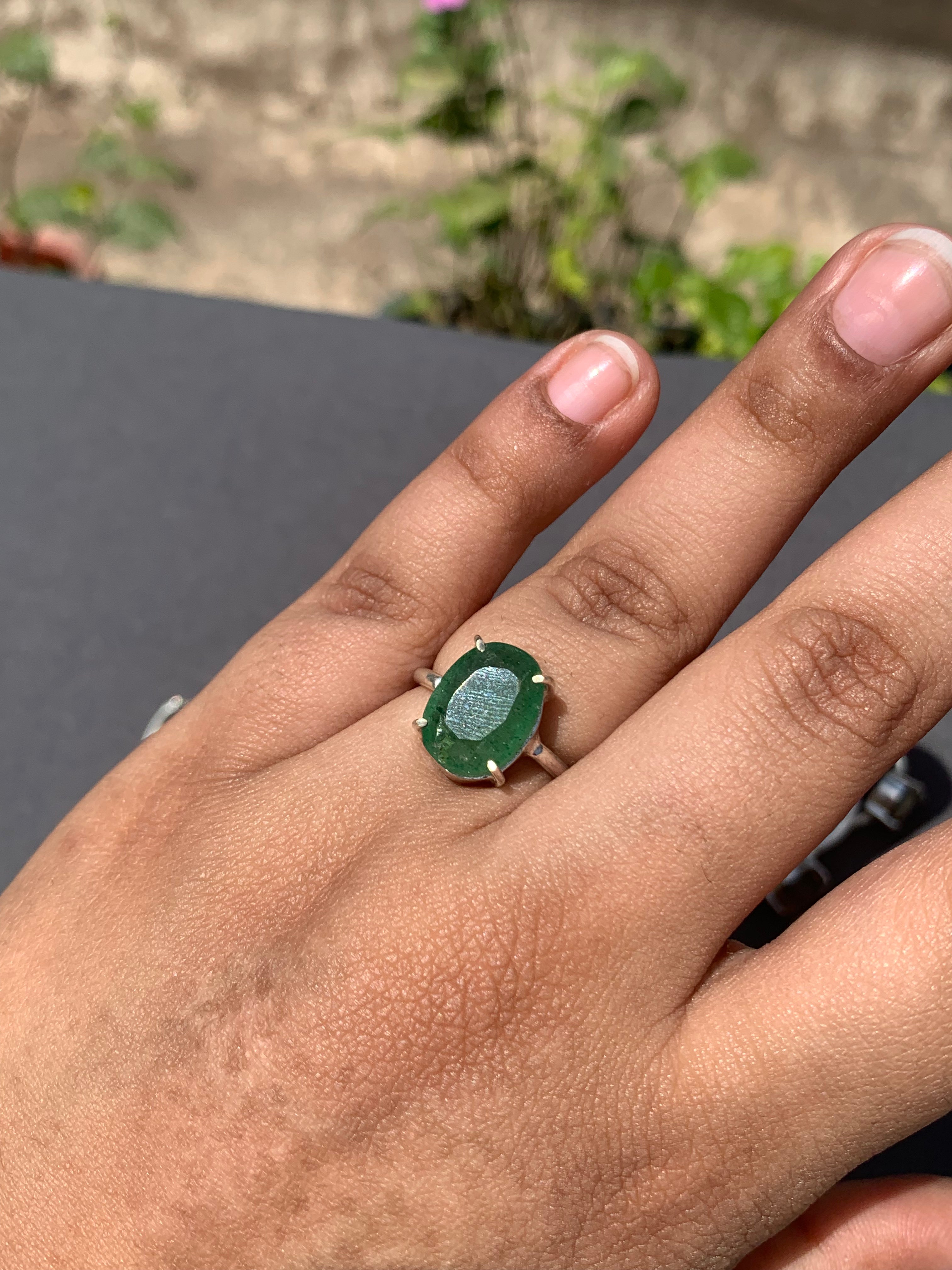 Green Aventurine ring