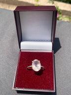 Rose quartz ring