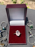 Rose quartz ring