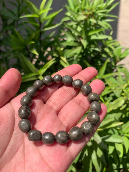 Premium pyrite bracelet