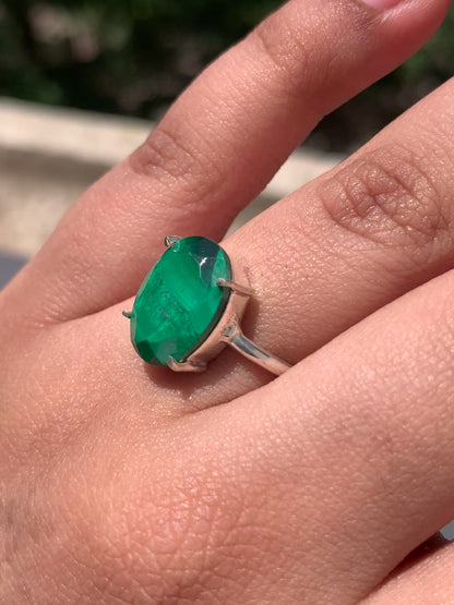 Malachite ring