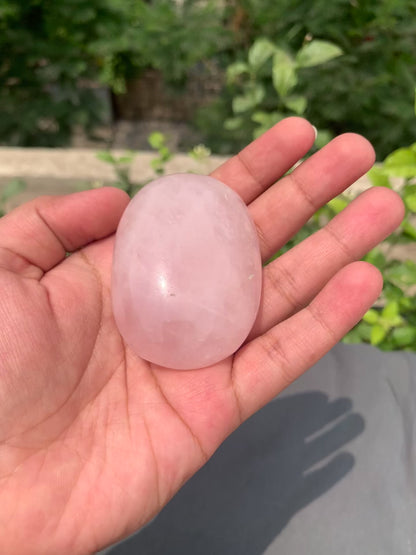 Rose Quartz Palm Stone