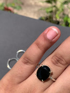 Black turmuline ring